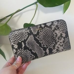 Aldo Faux Leather Snakeskin Wallet